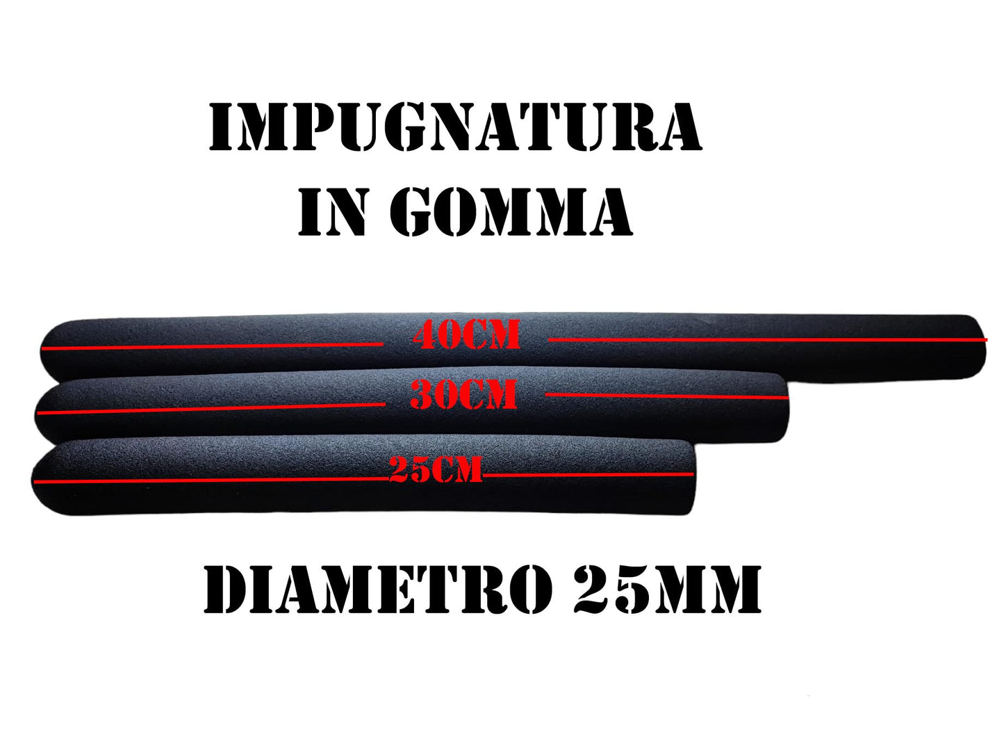 RUBBER GRIP FOR GYM TOOLS Ø 25 40CM