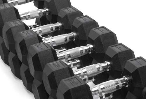 EXA RUBBERED HANDLEBARS FROM 2.5 KG TO 25KG