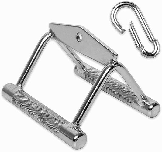 PARALLEL HANDLE TRICEPS AV FOR TRACTION DOUBLE GRIP GYM WITH CARABINER